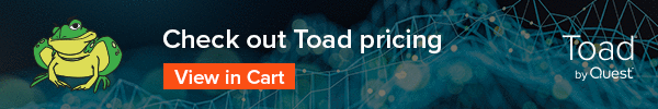 Toad Edge is a a lightweight, reliable desktop toolset that simplifies the development and management of open source relational databases. Check out Toad Edge in the eStore.