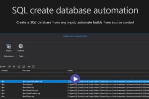 SQL create database automation with ApexSQL Build